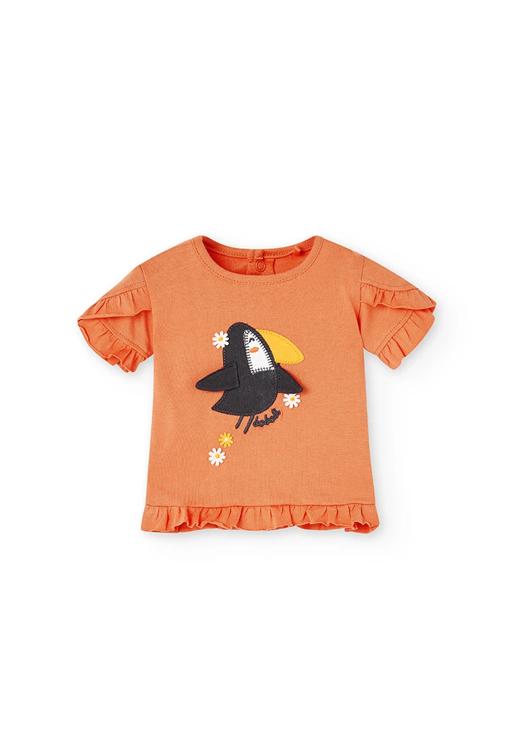 Pack en tricot bi matiere pour bébé fille