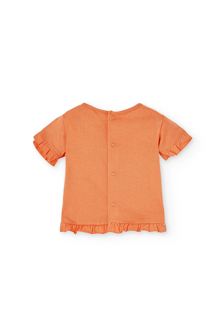 Pack en tricot bi matiere pour bébé fille
