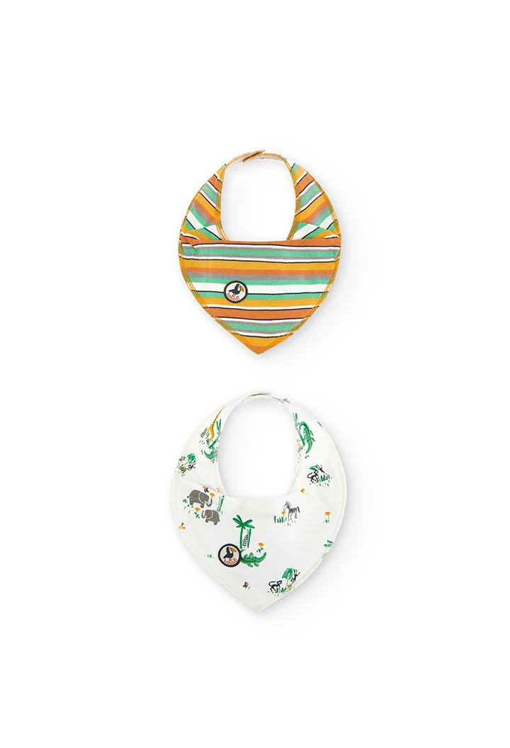 Pack de 2 foulards côtelés pour bébé