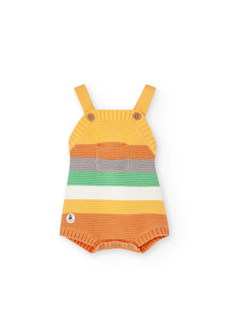 Pack en tricot bi matiere pour bébé