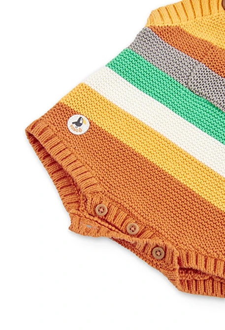 Pack en tricot bi matiere pour bébé