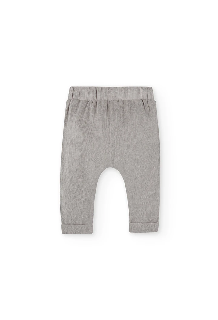 Pack en tricot bi matiere pour bébé garçon