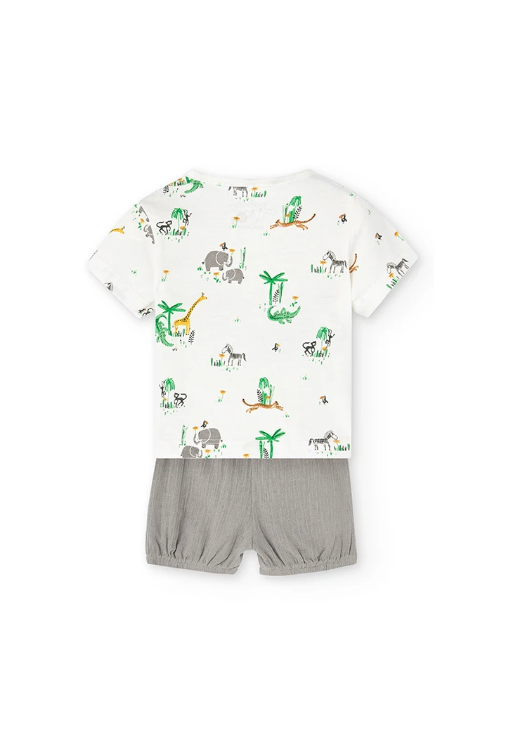 Pack punto combinado shorts bebé niño