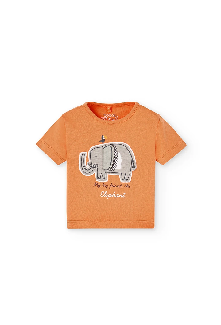 Pack en tricot bi matiere pour bébé garçon
