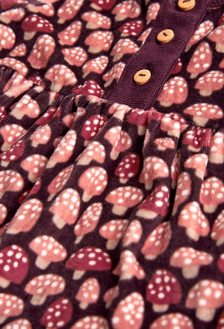 Robe en velours pour bébé fille -BCI