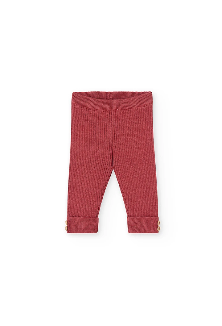 Pack punto combinado sudadera y leggings de bebé niña -BCI