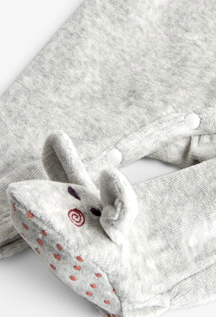 Velour play suit for baby -BCI