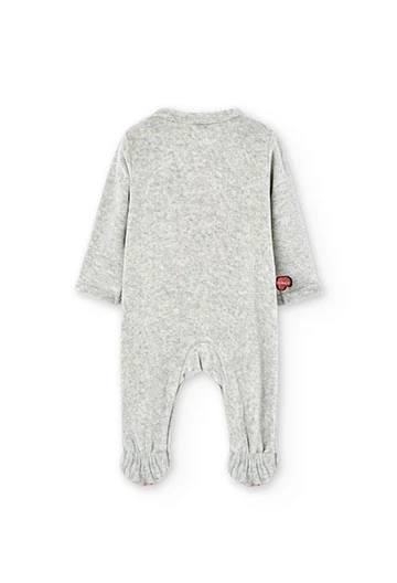 Velour play suit for baby -BCI