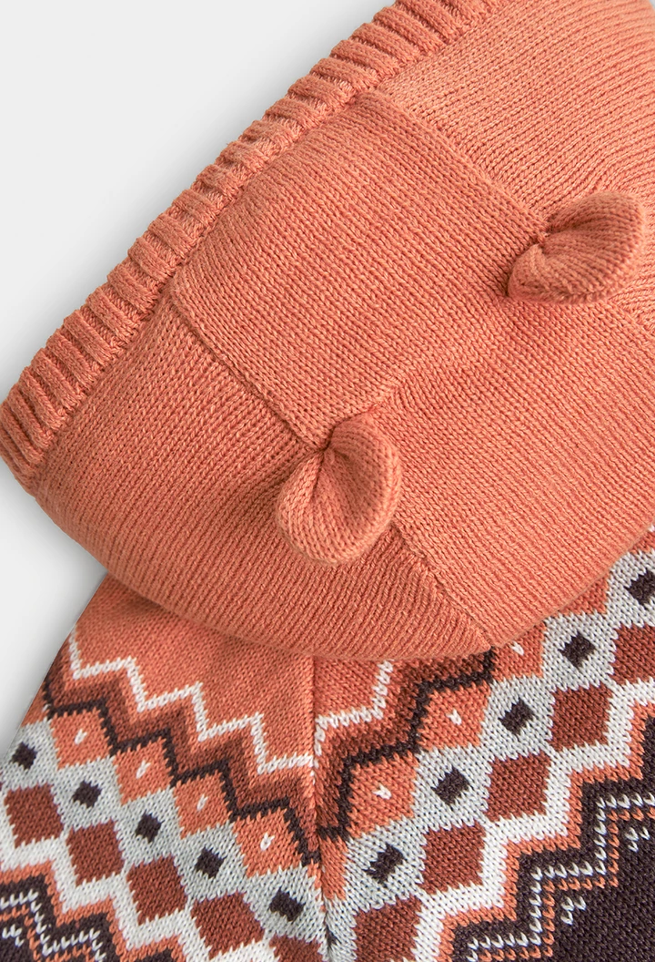 Knitwear jacket for baby -BCI