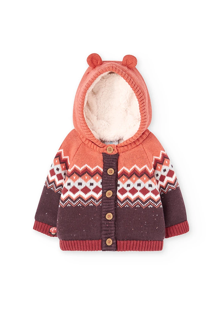 Knitwear jacket for baby -BCI