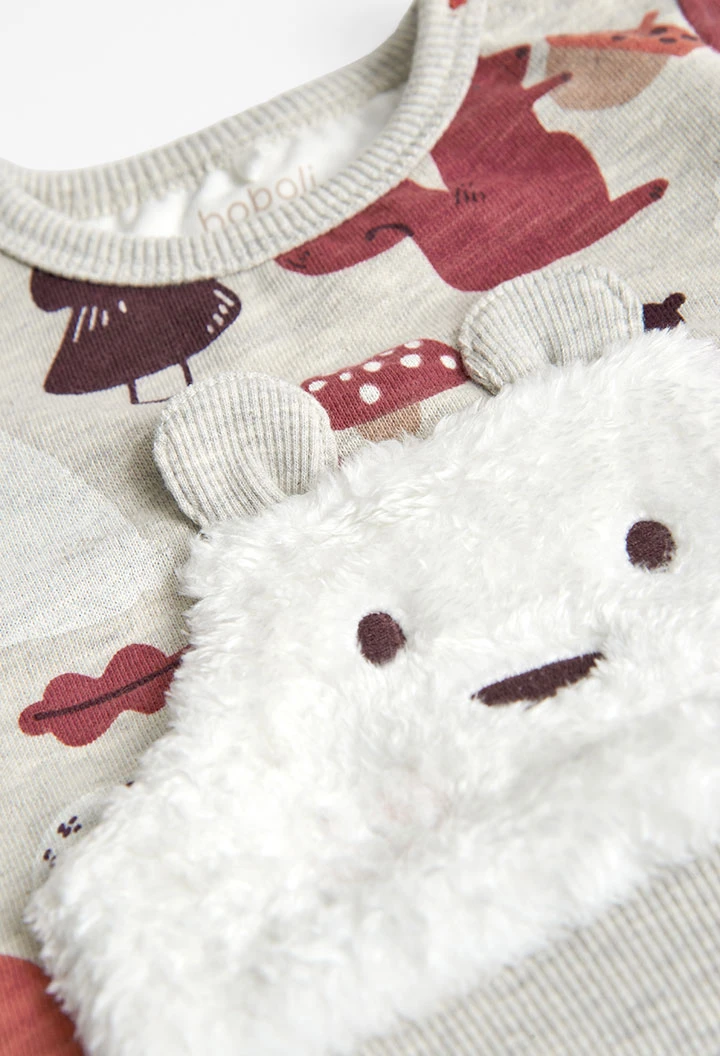 Sweat en molleton avec poche pour bébé -BCI