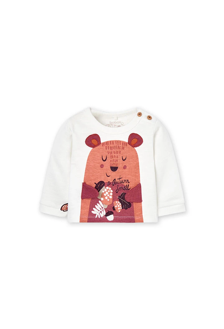 Fleece sweatshirt for baby boy -BCI