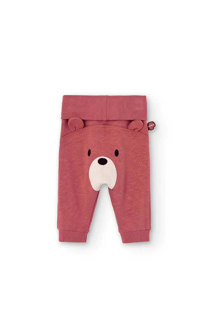Fleece trousers flame for baby boy -BCI