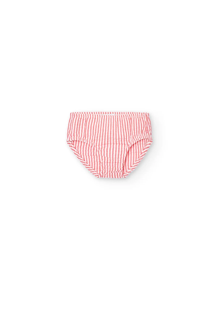 Robe en popeline rayée pour bébé
