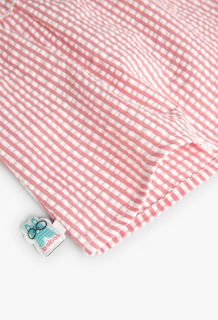 Robe en popeline rayée pour bébé