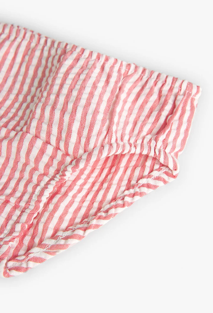 Robe en popeline rayée pour bébé