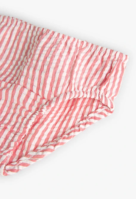 Baby striped poplin dress