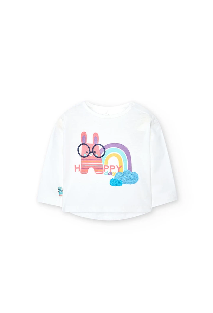 Pack tricoté pour bébé fille en blanc