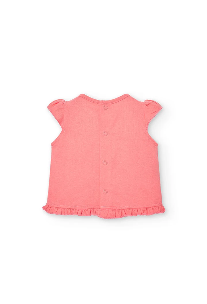 Pack bébé fille en maille combinée rose
