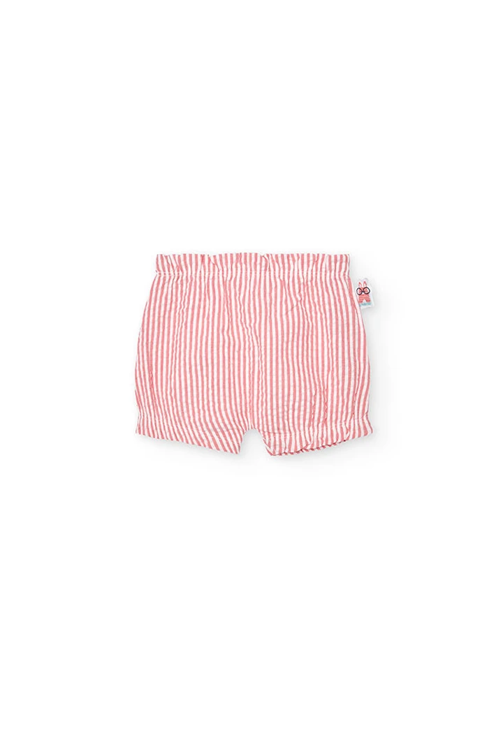 Pack bébé fille en maille combinée rose