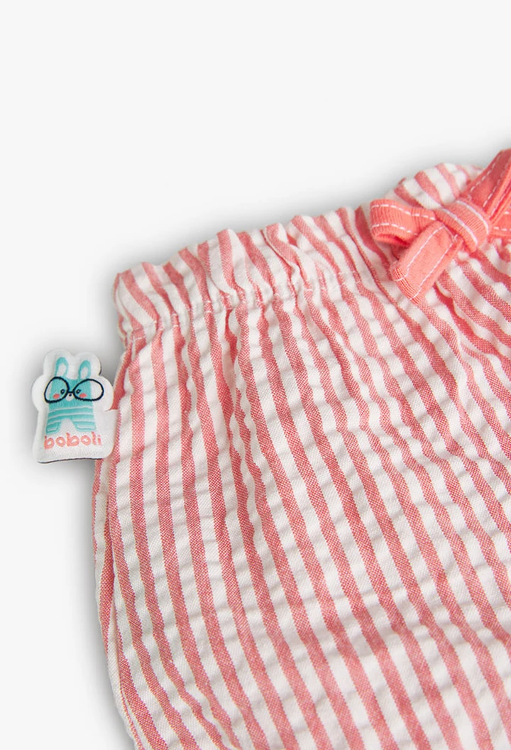 Pack bébé fille en maille combinée rose