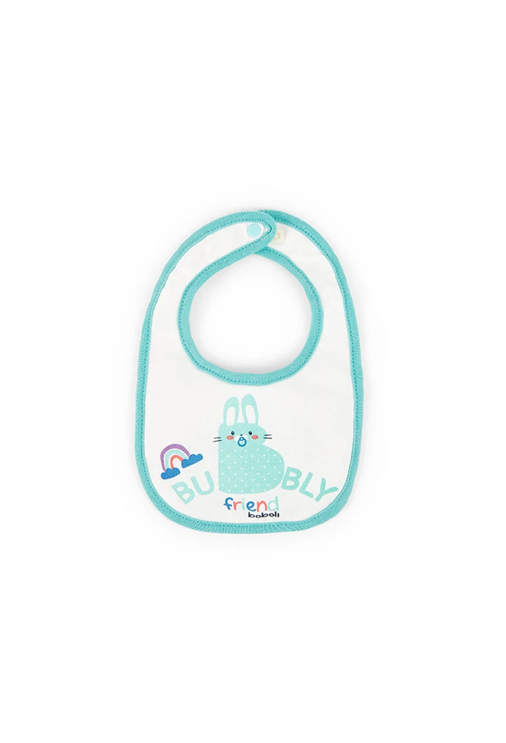 Pack 4 bavoirs bébé blancs