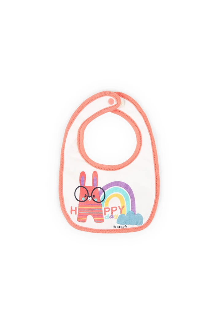 Pack 4 bavoirs bébé blancs