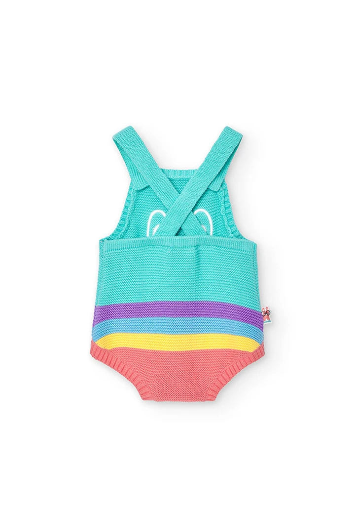 Pack pour bébé garçon vert en maille combinée