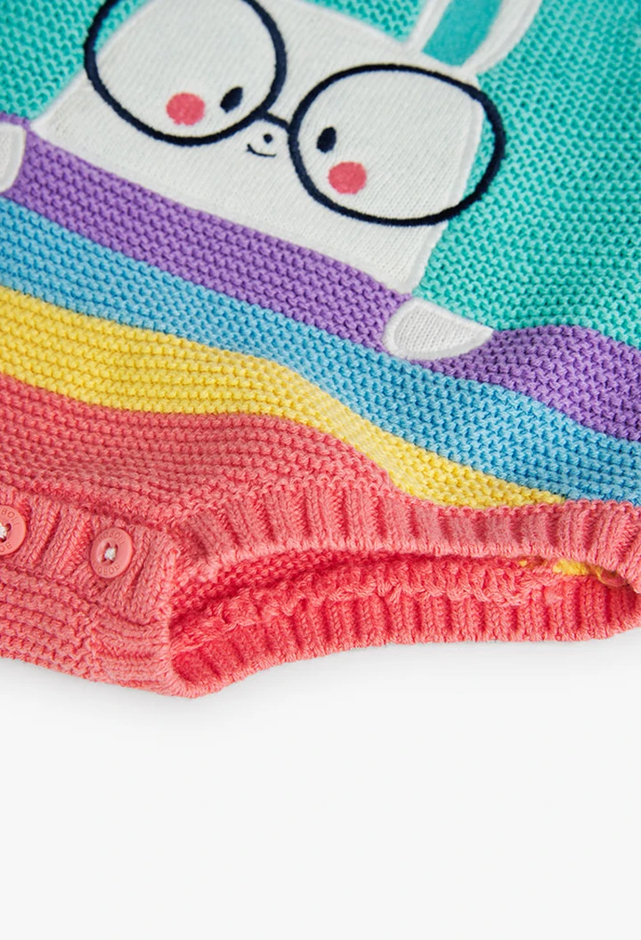 Pack pour bébé garçon vert en maille combinée