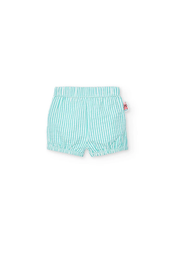Pack pour bébé garçon vert en maille combinée