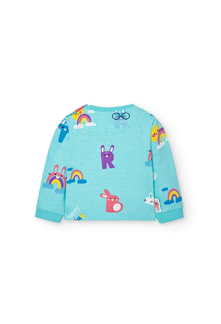 Pack bébé imprimé en maille combinée