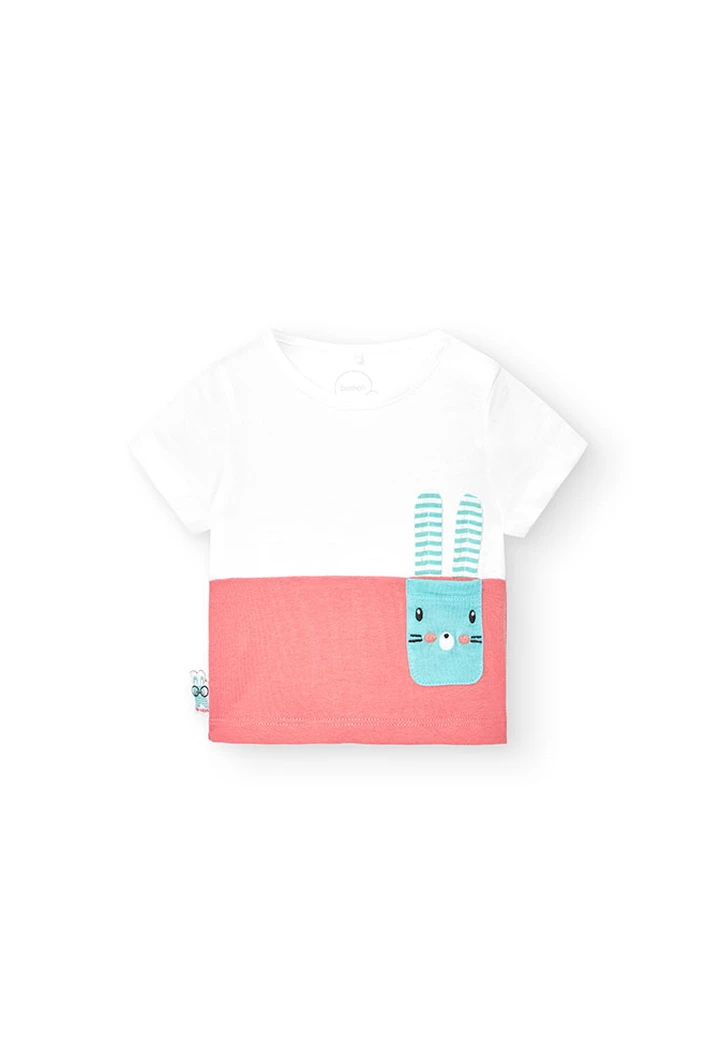 Pack bébé blanc pour garçon en maille combinée