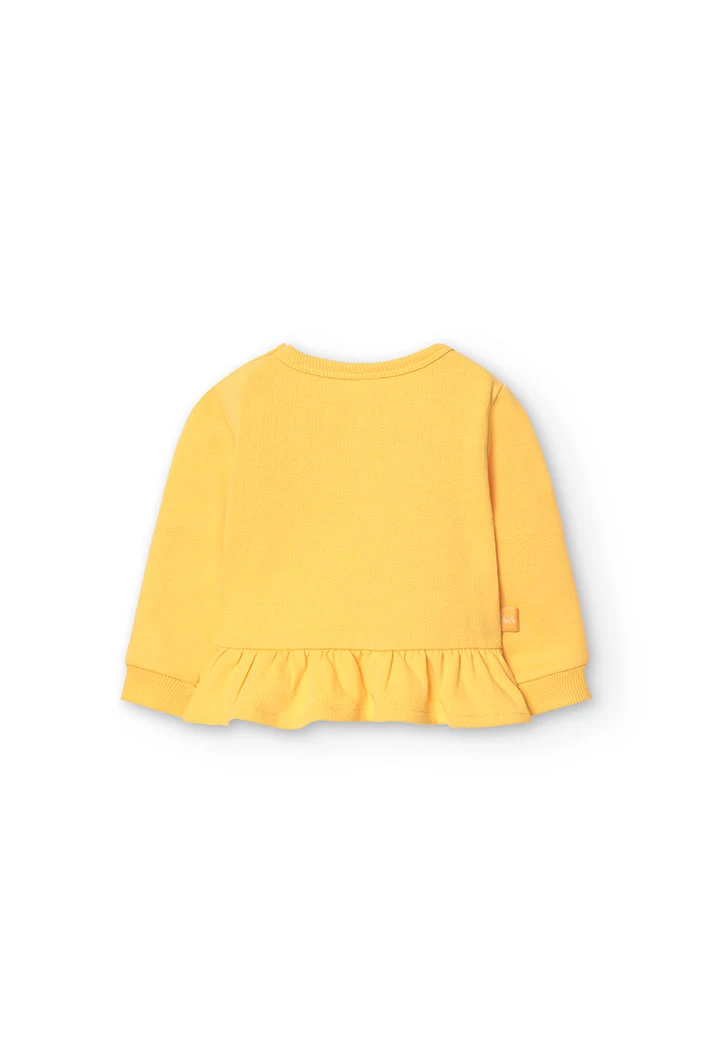 Conjunto de sudadera y leggings para bebé niña en amarillo