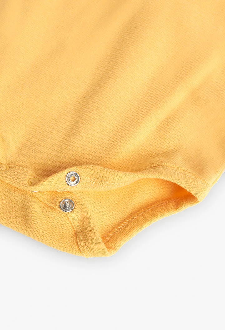 Ensemble de body et salopette pour bébé garçon en jaune