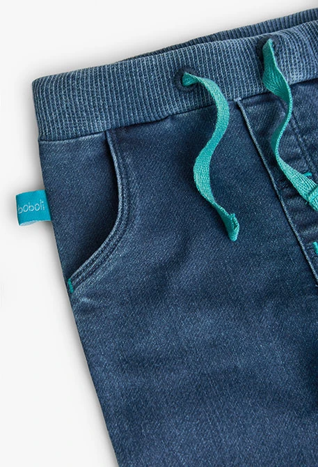 Denim trousers for baby boy in blue