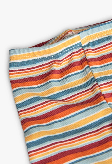 Ensemble de t-shirt et short en maille pour bébé fille de couleur blanche