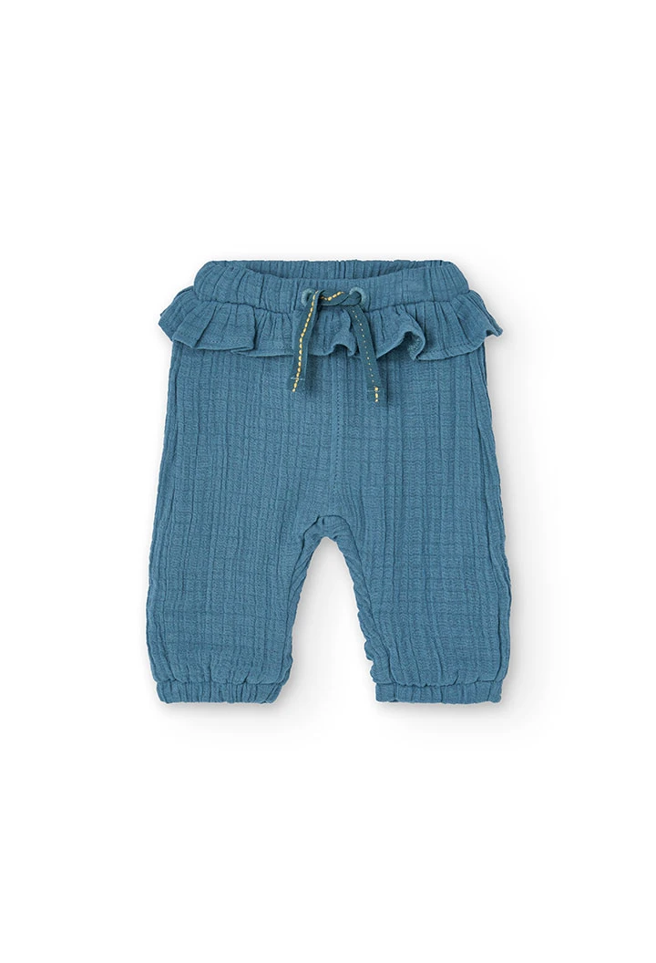 Ensemble en maille combinée pour bébé fille de couleur jaune