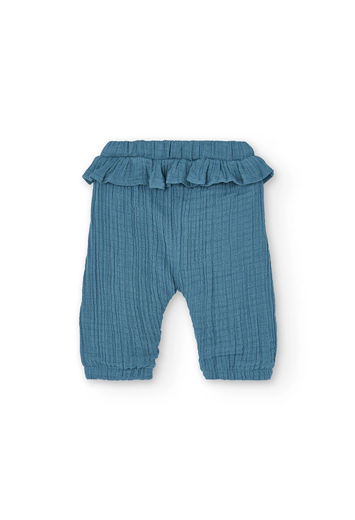 Ensemble en maille combinée pour bébé fille de couleur jaune