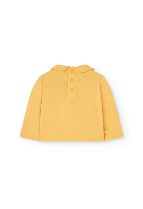 Ensemble en maille combinée pour bébé fille de couleur jaune