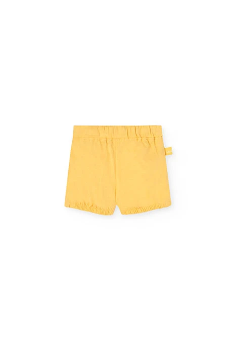 Set di maglietta in maglia per neonato di colore giallo con stampa a righe e coccodrillo.