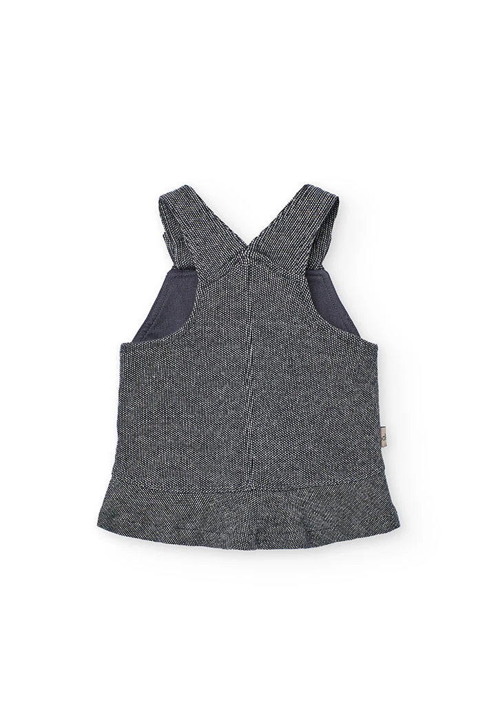 Completo neonati in maglia grigia animali