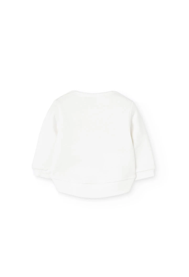 Baby sweatshirt and knitted trousers set