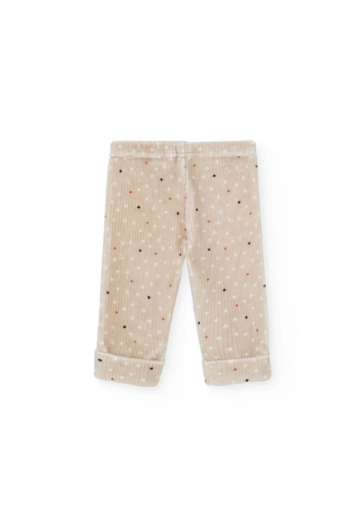 Baby sweatshirt and knitted trousers set