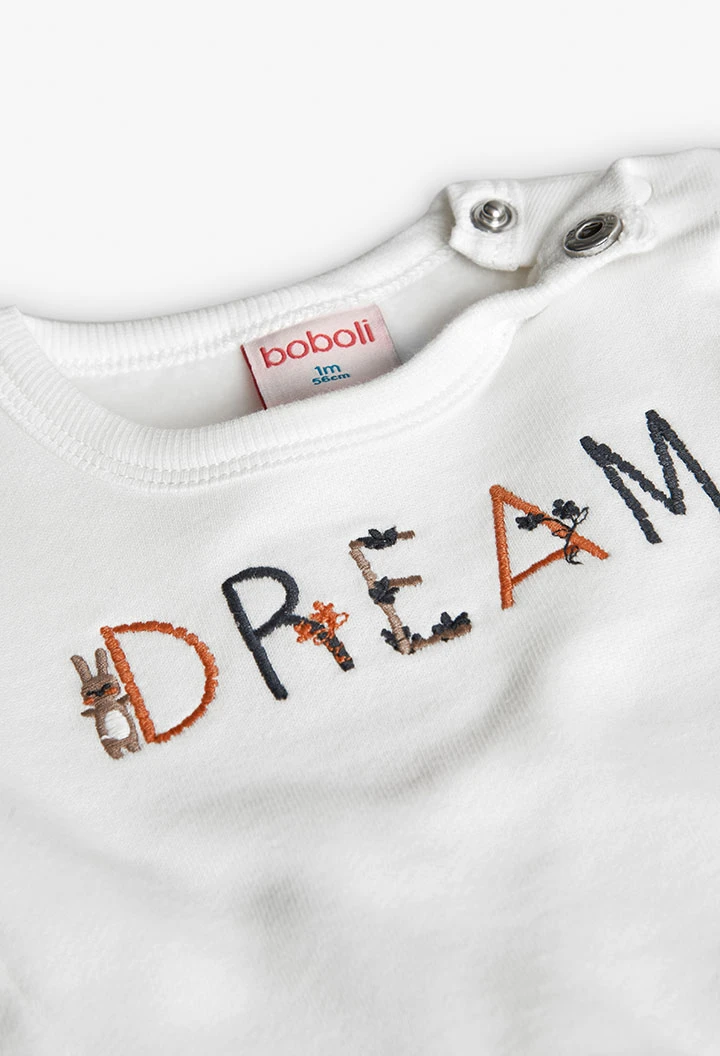 Baby-Set mit Strick-Sweatshirt und Hose