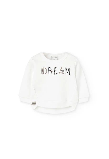 Conjunto bebé sweat e calças de malha