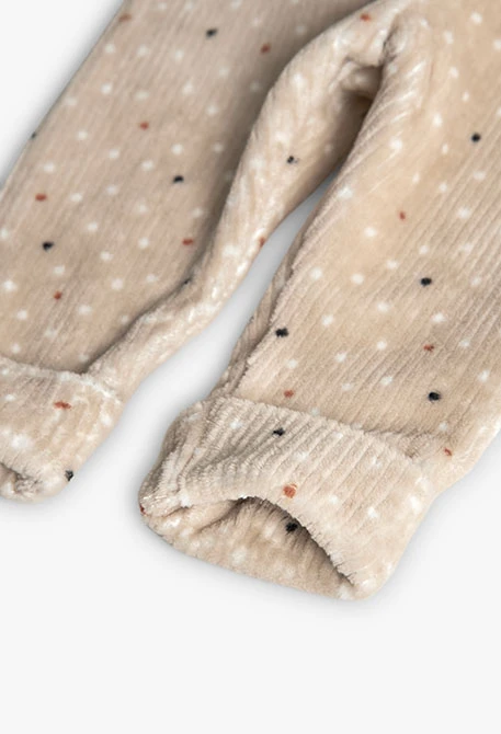 Conjunto bebé sudadera y pantalón de punto