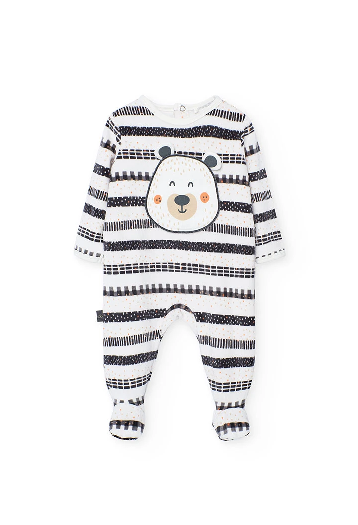 Pijama de punt amb animals per a nadó