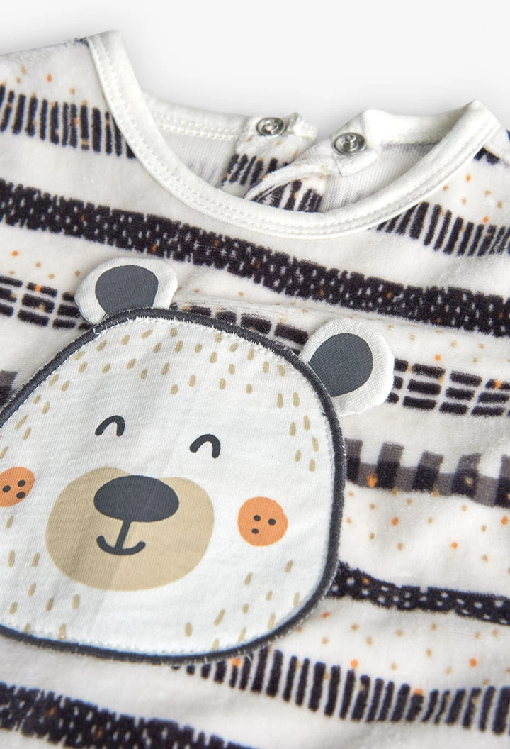 Babygrow de malha com animal