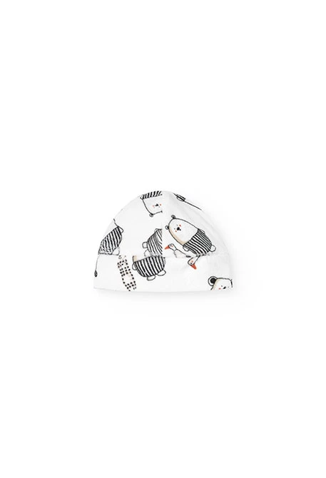 Ensemble bébé velours animaux blanc