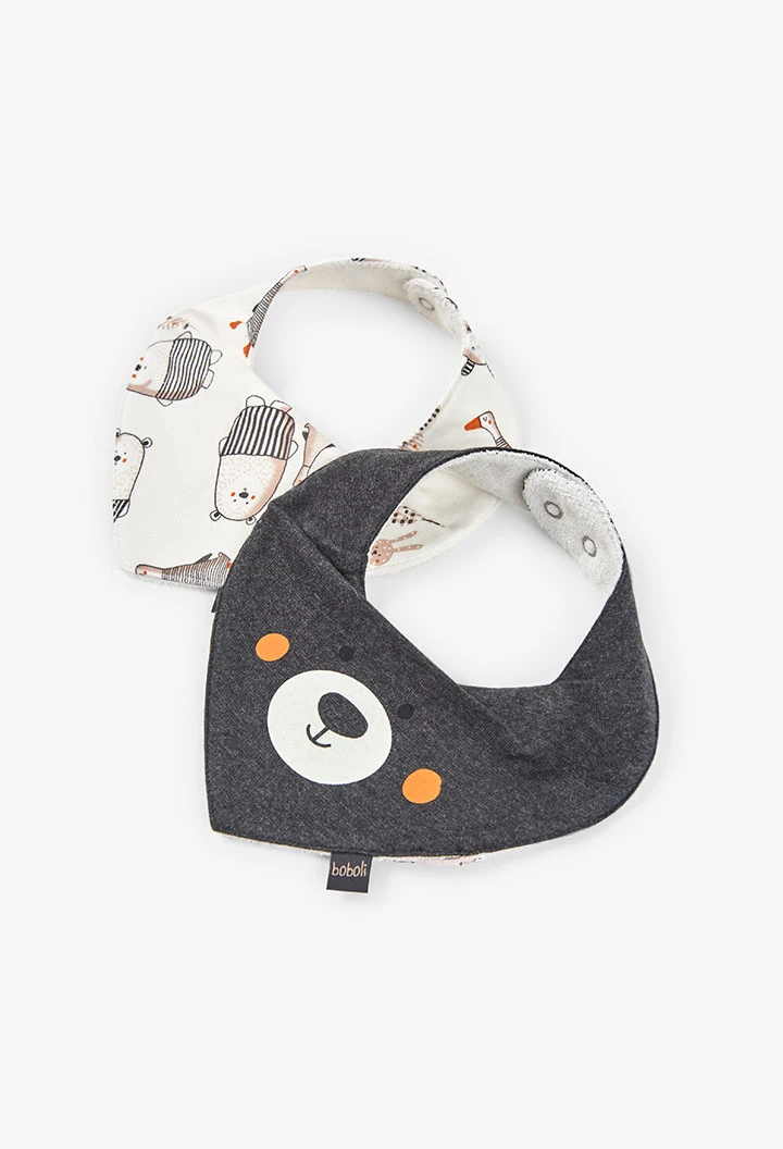 Bavoir pour bébé en maille animaux